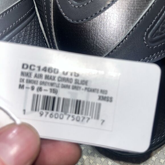 Dc1460-015 Size 9  Nike Air Max Cirro Slide Salesman Sample Dark Smokey Grey Pic main image 7